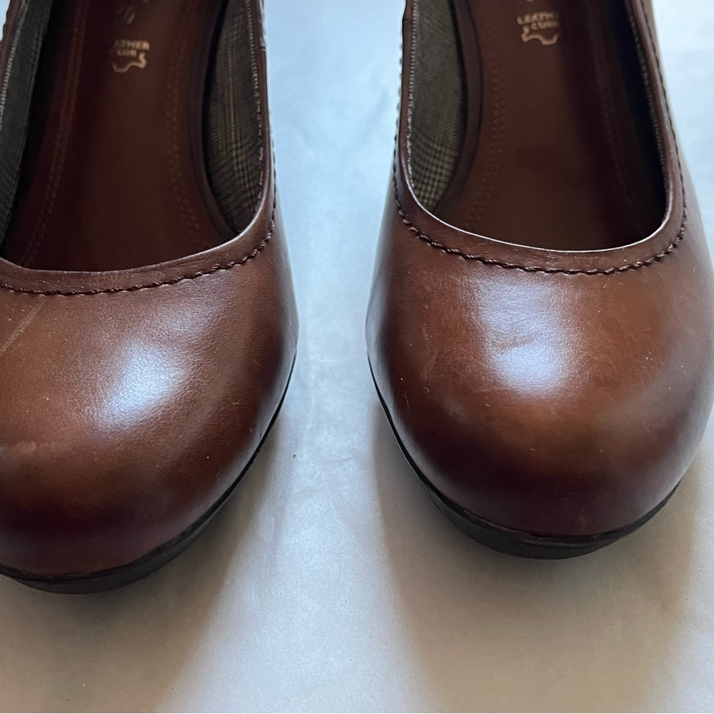 Tamaris Celine Classic Leather Pumps in Cognac women’s sz 40 Made in Germany EUC - Picture 9 of 14